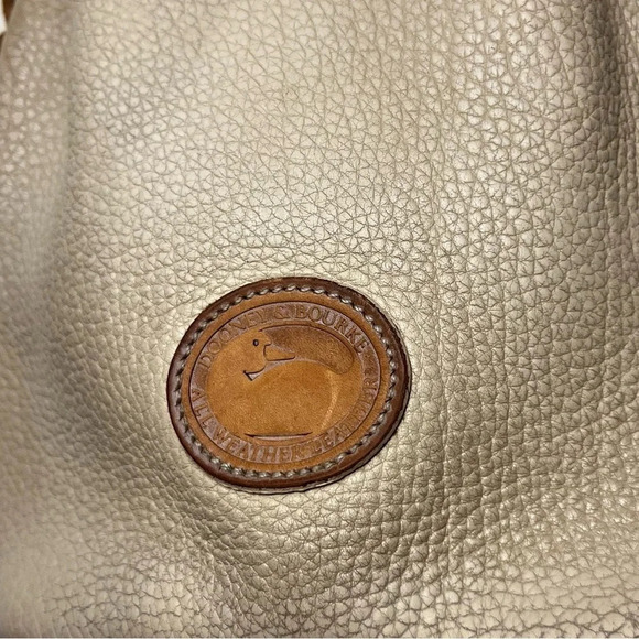 VTG DOONEY & BOURKE Pebbled Leather Bucket Bag Satchel - Picture 4 of 16